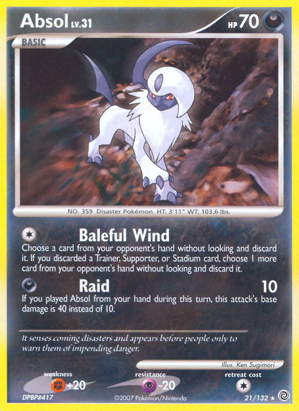 Absol (21 132) [Diamond & Pearl: Secret Wonders] Supply