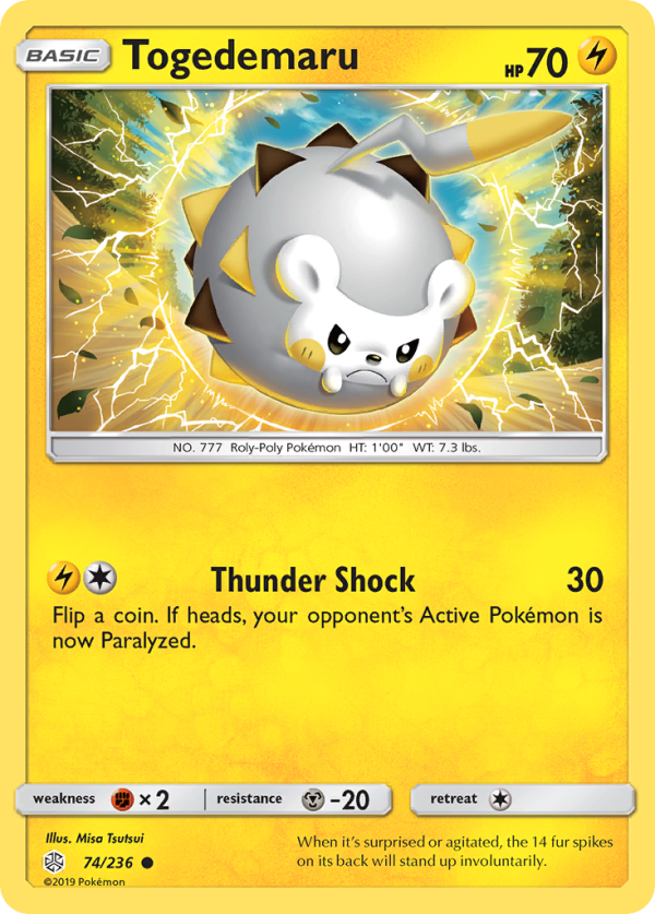 Togedemaru (74 236) [Sun & Moon: Cosmic Eclipse] Hot on Sale